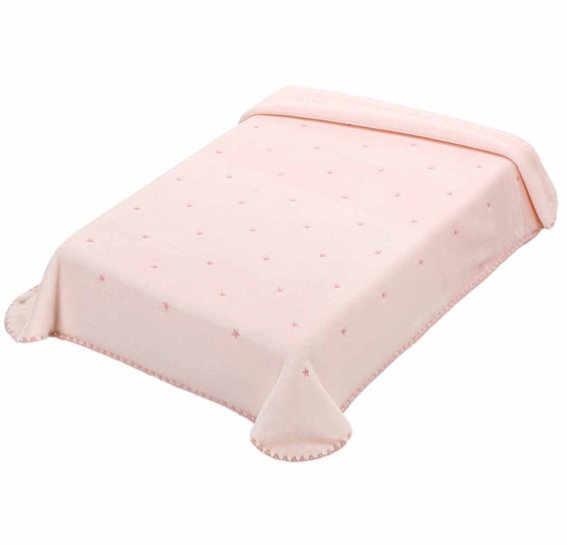 Βρεφική Κουβέρτα Βελουτέ Αγκαλιάς Mora Lingery Baby Ροζ