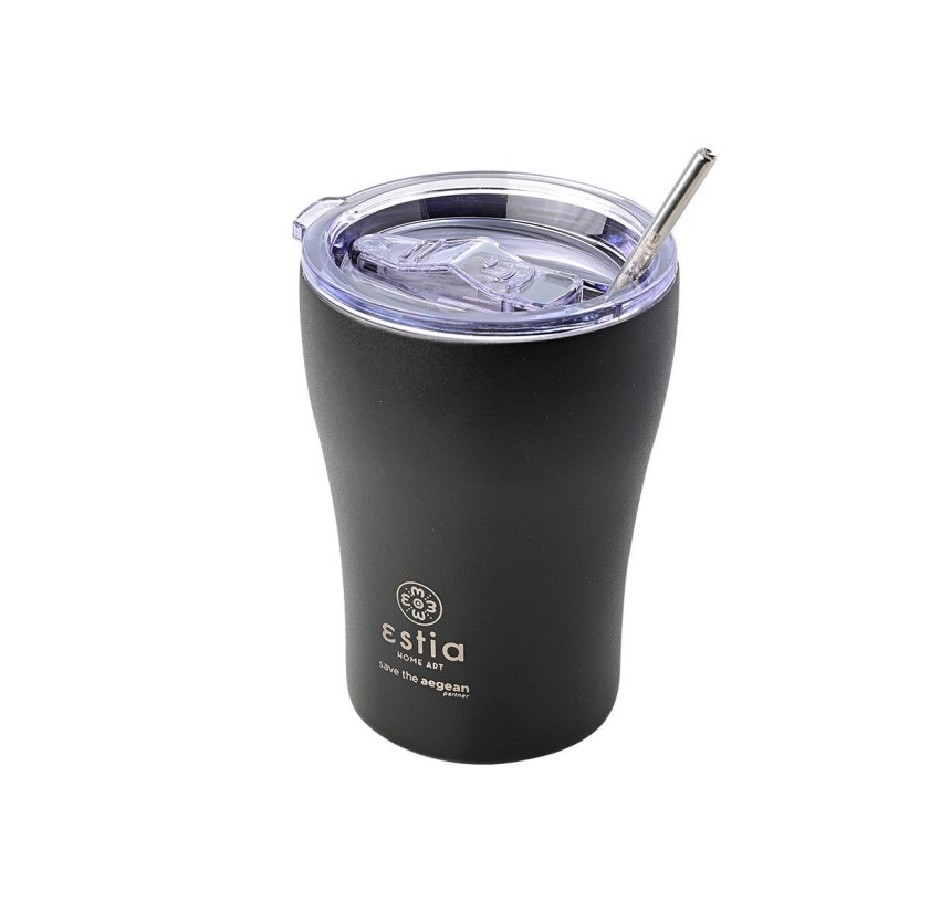 Ποτήρι Θερμός 350ml Estia Save The Aegean Midnight Black 01-12083