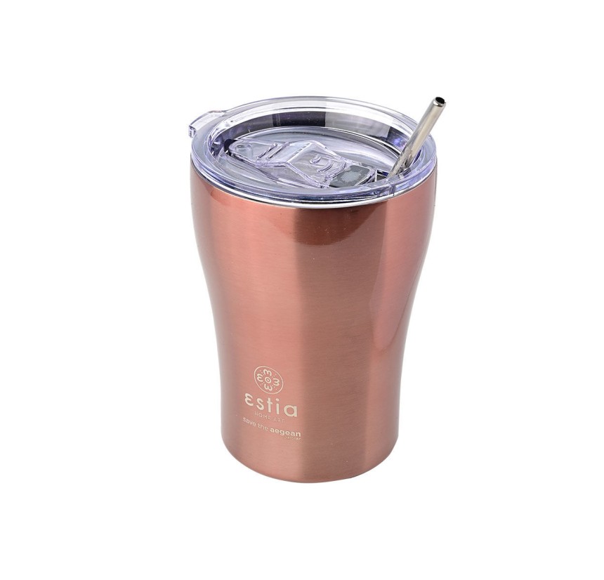 Ποτήρι Θερμός 350ml Estia Save The Aegean Rose Gold 01-12489