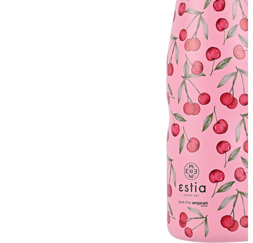 Μπουκάλι Θερμός 500ml Estia Save The Aegean Cherry Rose