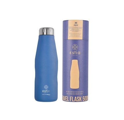 Μπουκάλι Θερμός 500ml Estia Save The Aegean Denim Blue 01-12052 Μπουκάλι Θερμός 500ml Estia Save The Aegean Denim Blue 01-12052