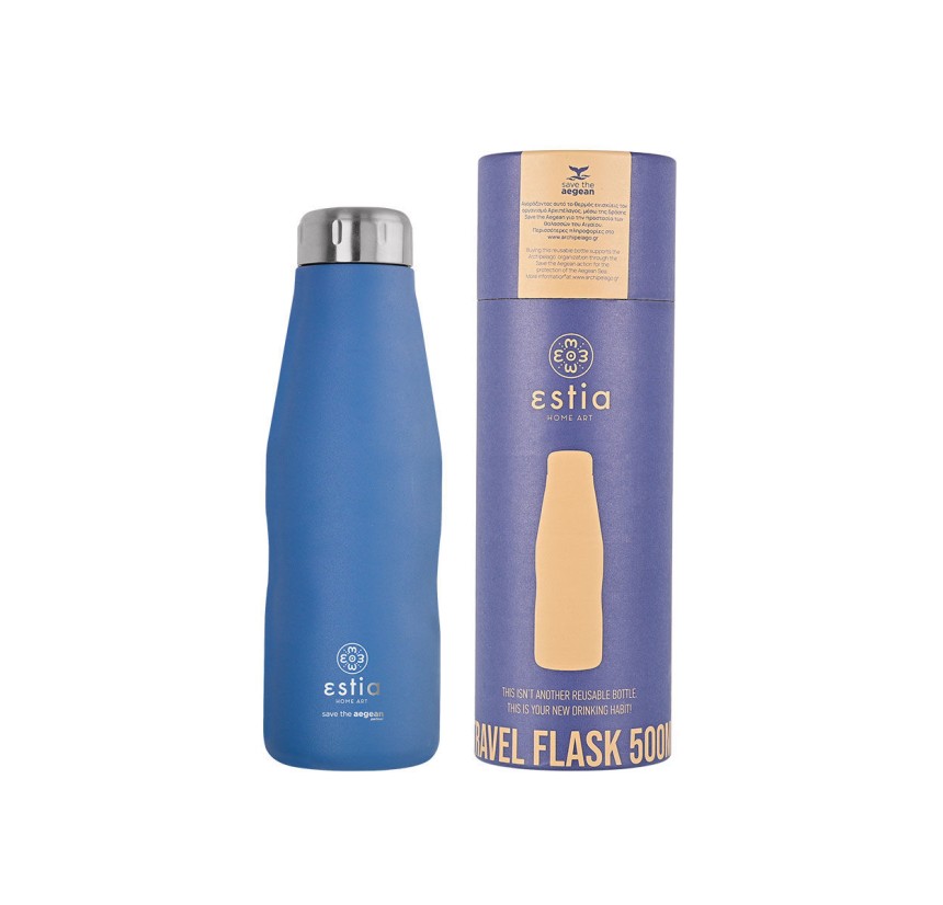 Μπουκάλι Θερμός 500ml Estia Save The Aegean Denim Blue 01-12052