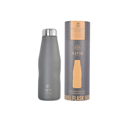 Μπουκάλι Θερμός 500ml Estia Save The Aegean Fjord Grey 01-8550 Μπουκάλι Θερμός 500ml Estia Save The Aegean Fjord Grey 01-8550