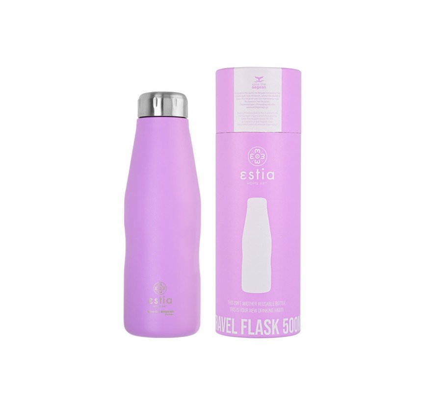 Μπουκάλι Θερμός 500ml Estia Save The Aegean Lavender Purple 01-7805