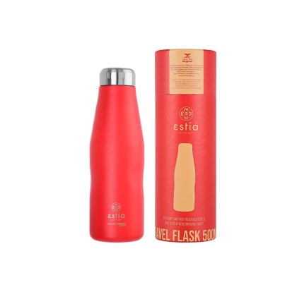 Μπουκάλι Θερμός 500ml Estia Save The Aegean Scarlet Red 01-8543  Μπουκάλι Θερμός 500ml Estia Save The Aegean Scarlet Red 01-8543