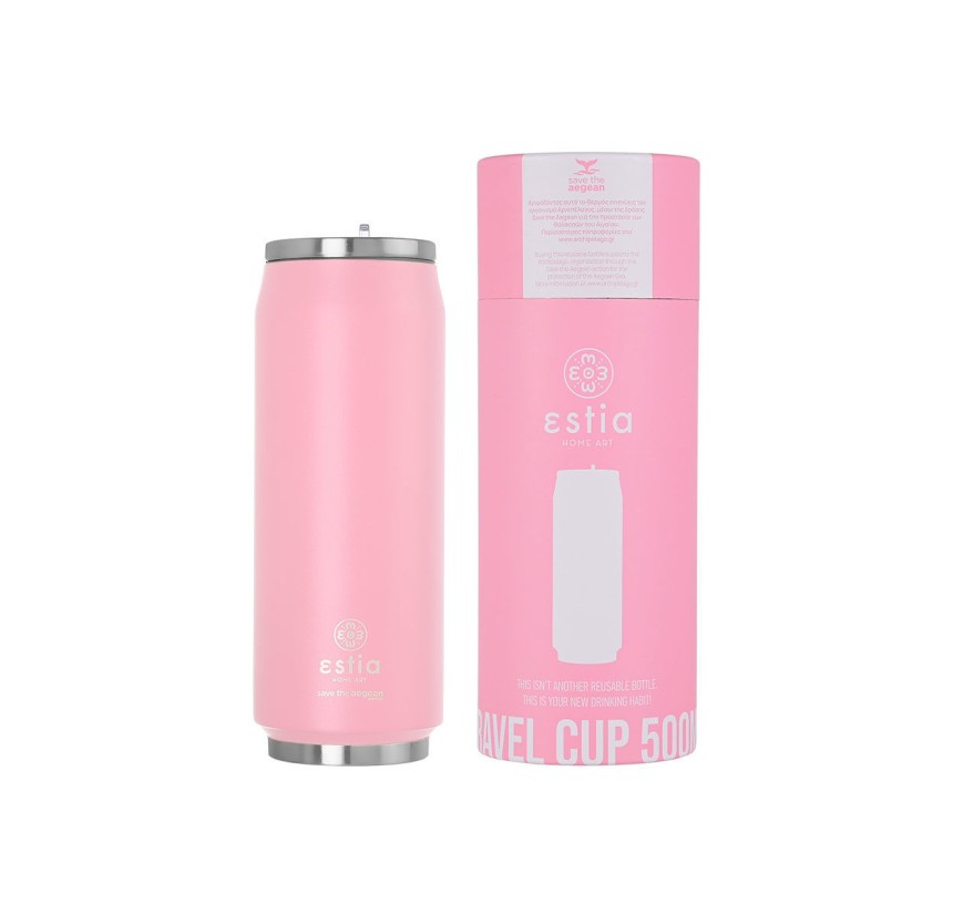 Ποτήρι Θερμός 500ml Estia Save The Aegean Blossom Rose 01-10317