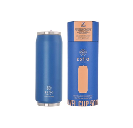 Ποτήρι Θερμός 500ml Estia Save The Aegean Denim Blue 01-12076 Ποτήρι Θερμός 500ml Estia Save The Aegean Denim Blue 01-12076