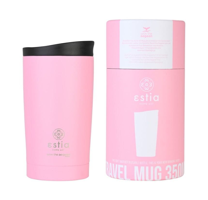 Ποτήρι Θερμός 350ml Estia Save The Aegean Blossom Rose 01-20408