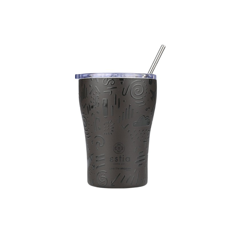 Ποτήρι Θερμός 350ml Estia Save The Aegean Noir Echo 01-22891 Ποτήρι Θερμός 350ml Estia Save The Aegean Noir Echo 01-22891
