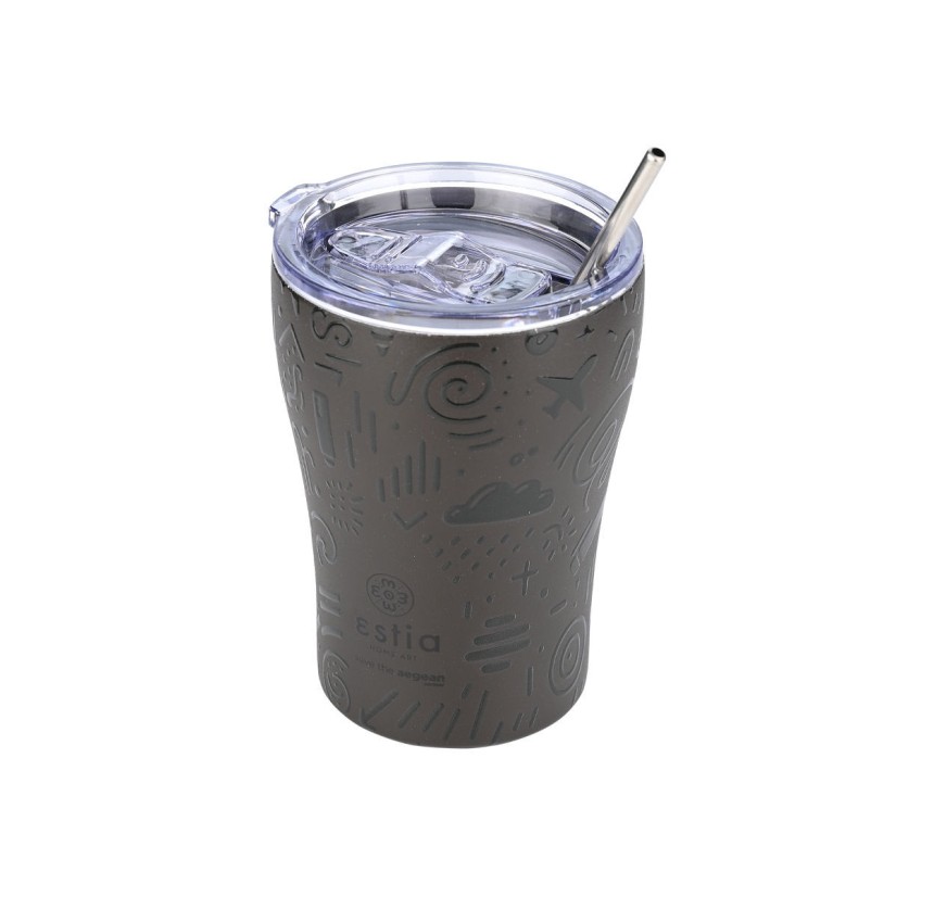 Ποτήρι Θερμός 350ml Estia Save The Aegean Noir Echo 01-22891 Ποτήρι Θερμός 350ml Estia Save The Aegean Noir Echo 01-22891
