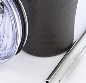 Ποτήρι Θερμός 350ml Estia Save The Aegean Noir Echo 01-22891 Ποτήρι Θερμός 350ml Estia Save The Aegean Noir Echo 01-22891