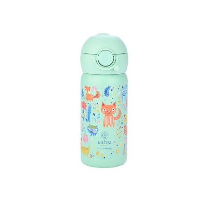 Παιδικό Παγούρι Θερμός 350ml Estia Save The Aegean Wonder Bottle Feline Foliage 01-23461 Παιδικό Παγούρι Θερμός 350ml Estia Save The Aegean Wonder Bottle Feline Foliage 01-23461