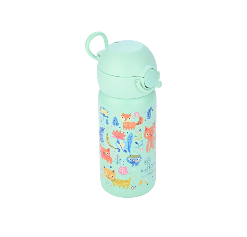 Παιδικό Παγούρι Θερμός 350ml Estia Save The Aegean Wonder Bottle Feline Foliage 01-23461