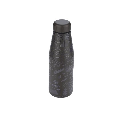 Μπουκάλι Θερμός 500ml Estia Save The Aegean Noir Echo 01-22044 Μπουκάλι Θερμός 500ml Estia Save The Aegean Noir Echo 01-22044
