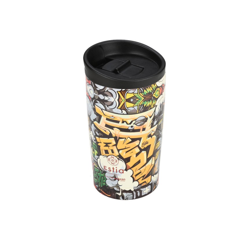 Ποτήρι Θερμός 350ml Estia Save The Aegean Graffiti Rhythm 01-25670 Ποτήρι Θερμός 350ml Estia Save The Aegean Graffiti Rhythm 01-25670