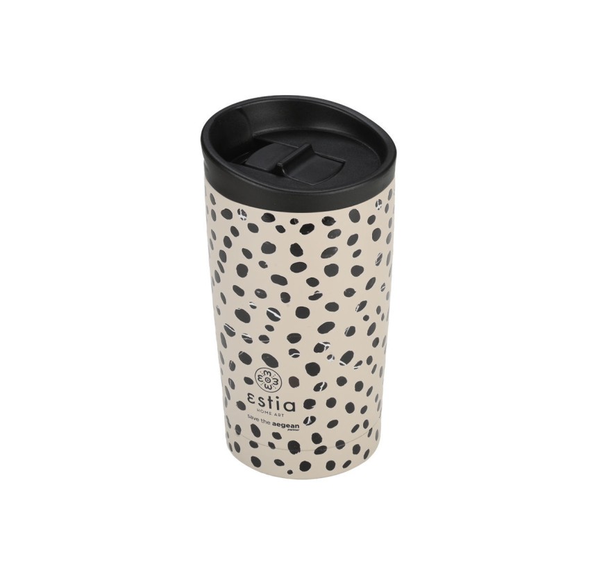 Ποτήρι Θερμός 350ml Estia Save The Aegean Leopard Taupe 01-25663 Ποτήρι Θερμός 350ml Estia Save The Aegean Leopard Taupe 01-25663