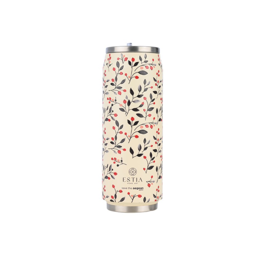 Ποτήρι Θερμός 500ml Estia Save The Aegean Bloom Beige 01-31213 Ποτήρι Θερμός 500ml Estia Save The Aegean Bloom Beige 01-31213