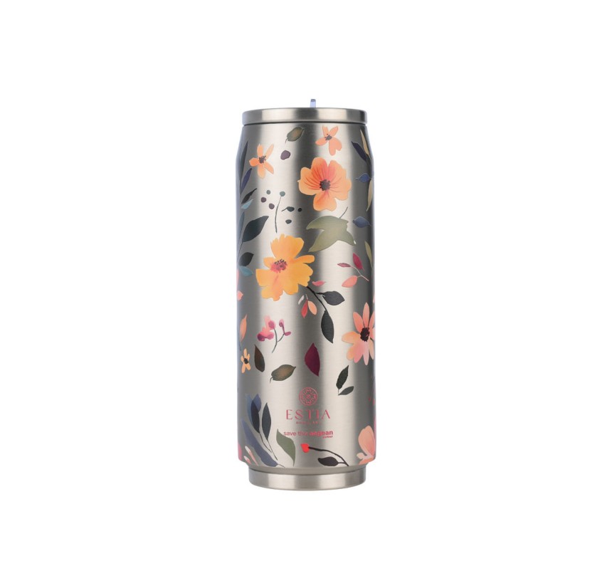 Ποτήρι Θερμός 500ml Estia Save The Aegean Silver Botanic 01-31299 Ποτήρι Θερμός 500ml Estia Save The Aegean Silver Botanic 01-31299