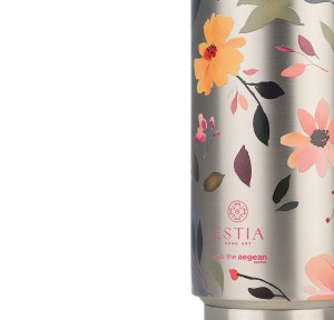 Ποτήρι Θερμός 500ml Estia Save The Aegean Silver Botanic 01-31299 Ποτήρι Θερμός 500ml Estia Save The Aegean Silver Botanic 01-31299
