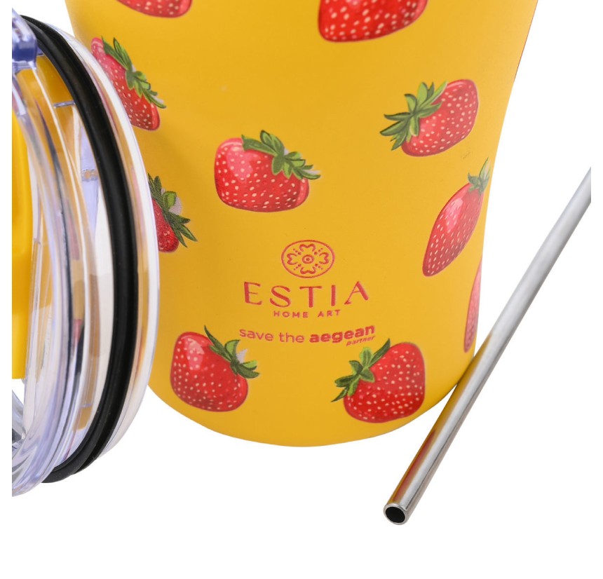 Ποτήρι Θερμός 350ml Estia Save The Aegean Berry Bright 01-31688 Ποτήρι Θερμός 350ml Estia Save The Aegean Berry Bright 01-31688