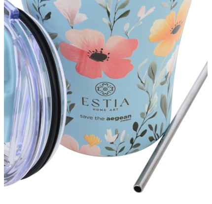 Ποτήρι Θερμός 350ml Estia Save The Aegean Sky Garden 01-31695 Ποτήρι Θερμός 350ml Estia Save The Aegean Sky Garden 01-31695