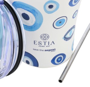Ποτήρι Θερμός 350ml Estia Save The Aegean Spirit Of Luck 01-31749 Ποτήρι Θερμός 350ml Estia Save The Aegean Spirit Of Luck 01-31749