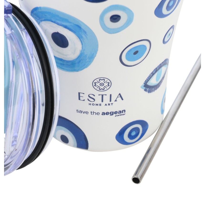 Ποτήρι Θερμός 350ml Estia Save The Aegean Spirit Of Luck 01-31749 Ποτήρι Θερμός 350ml Estia Save The Aegean Spirit Of Luck 01-31749