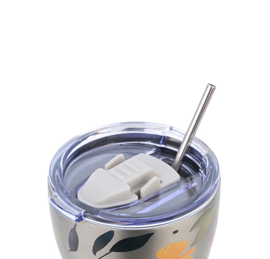 Ποτήρι Θερμός 350ml Estia Save The Aegean Silver Botanic 01-31787 Ποτήρι Θερμός 350ml Estia Save The Aegean Silver Botanic 01-31787