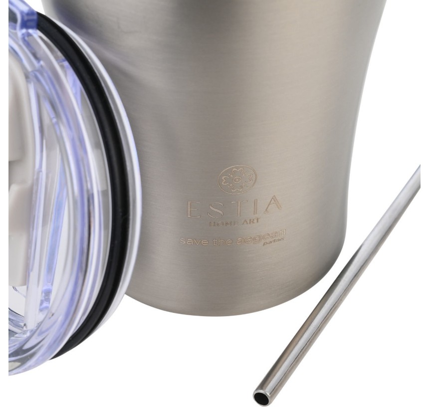 Ποτήρι Θερμός 350ml Estia Save The Aegean Steel Flow 01-31855 Ποτήρι Θερμός 350ml Estia Save The Aegean Steel Flow 01-31855