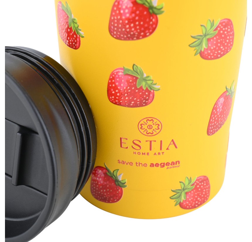 Ποτήρι Θερμός 350ml Estia Save The Aegean Berry Bright 01-31862 Ποτήρι Θερμός 350ml Estia Save The Aegean Berry Bright 01-31862