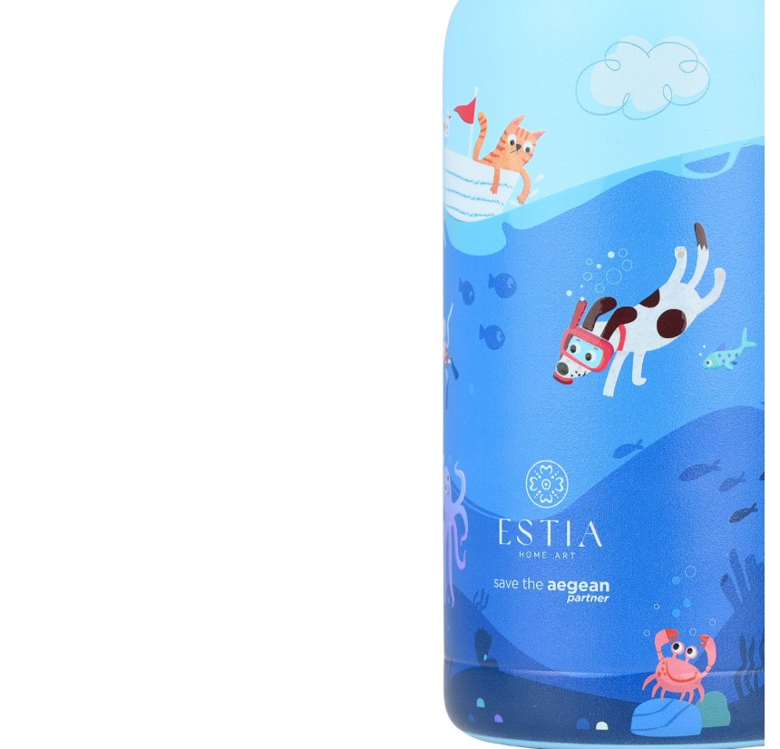 Παιδικό Παγούρι Θερμός 500ml Estia Save The Aegean Ocean Play 01-33101 Παιδικό Παγούρι Θερμός 500ml Estia Save The Aegean Ocean Play 01-33101