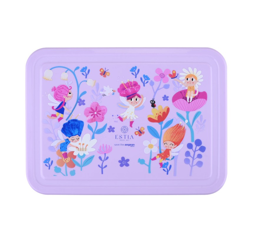 Παιδικό Φαγητοδοχείο με 5 Θήκες 1330ml Estia Fairy Tales