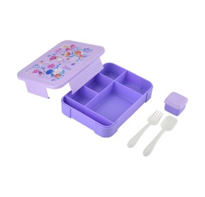 Παιδικό Φαγητοδοχείο με 5 Θήκες 1330ml Estia Fairy Tales