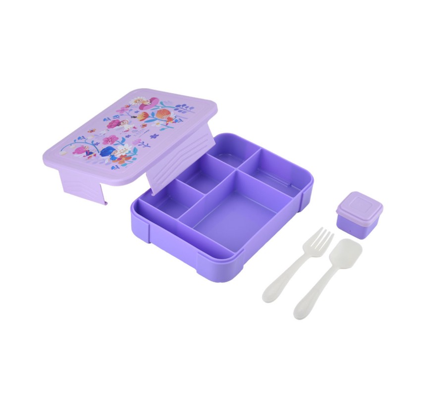 Παιδικό Φαγητοδοχείο με 5 Θήκες 1330ml Estia Fairy Tales