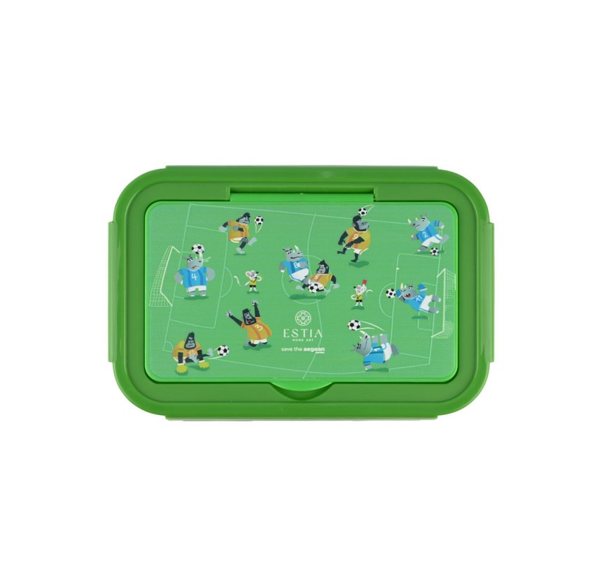 Παιδικό Φαγητοδοχείο με 3 Θήκες 1400ml Estia Jungle Kick Παιδικό Φαγητοδοχείο με 3 Θήκες 1400ml Estia Jungle Kick