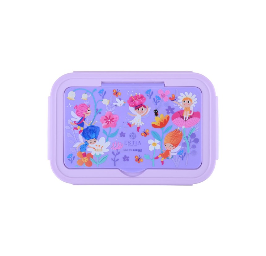 Παιδικό Φαγητοδοχείο με 3 Θήκες 1400ml Estia Fairy Tales