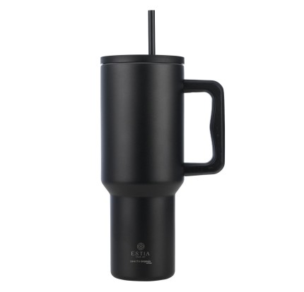 Θερμός Straw Tumbler XL 1200ml Estia Save The Aegean Midnight Black 01-32180 Θερμός Straw Tumbler XL 1200ml Estia Save The Aegean Midnight Black 01-32180