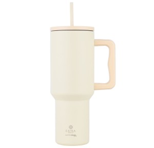 Θερμός Straw Tumbler XL 1200ml Estia Save The Aegean Lily White 01-32197 Θερμός Straw Tumbler XL 1200ml Estia Save The Aegean Lily White 01-32197