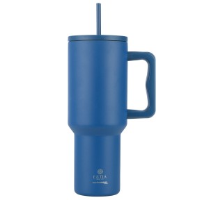 Θερμός Straw Tumbler XL 1200ml Estia Save The Aegean Denim Blue 01-32234 Θερμός Straw Tumbler XL 1200ml Estia Save The Aegean Denim Blue 01-32234