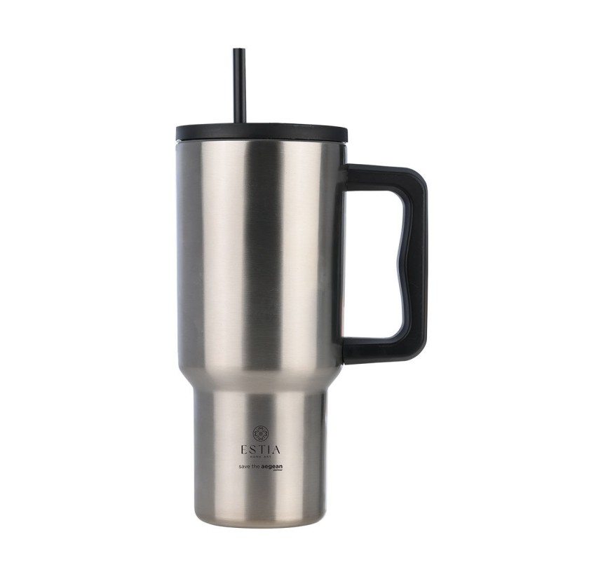 Θερμός Straw Tumbler XL 900ml Estia Save The Aegean Steel Flow 01-36232 Θερμός Straw Tumbler XL 900ml Estia Save The Aegean Steel Flow 01-36232