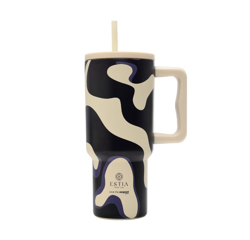 Θερμός Straw Tumbler XL 900ml Estia Save The Aegean Bold Drift 01-36249
