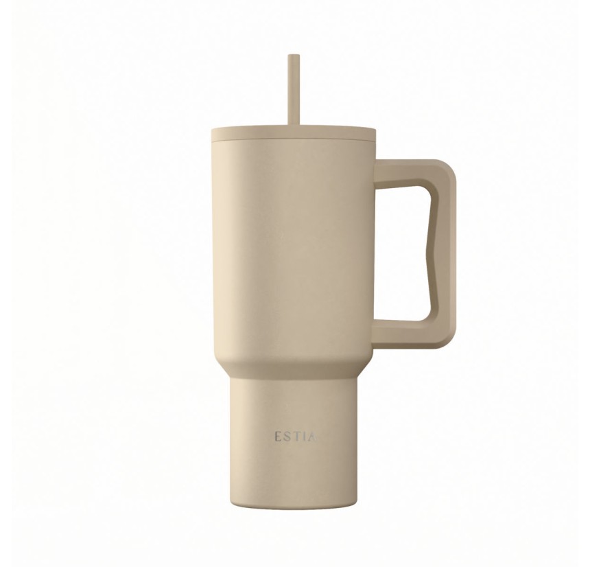 Θερμός Straw Tumbler XL 900ml Estia Save The Aegean Dune 01-41489 Θερμός Straw Tumbler XL 900ml Estia Save The Aegean Dune 01-41489