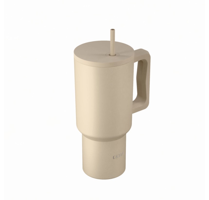 Θερμός Straw Tumbler XL 900ml Estia Save The Aegean Dune 01-41489 Θερμός Straw Tumbler XL 900ml Estia Save The Aegean Dune 01-41489