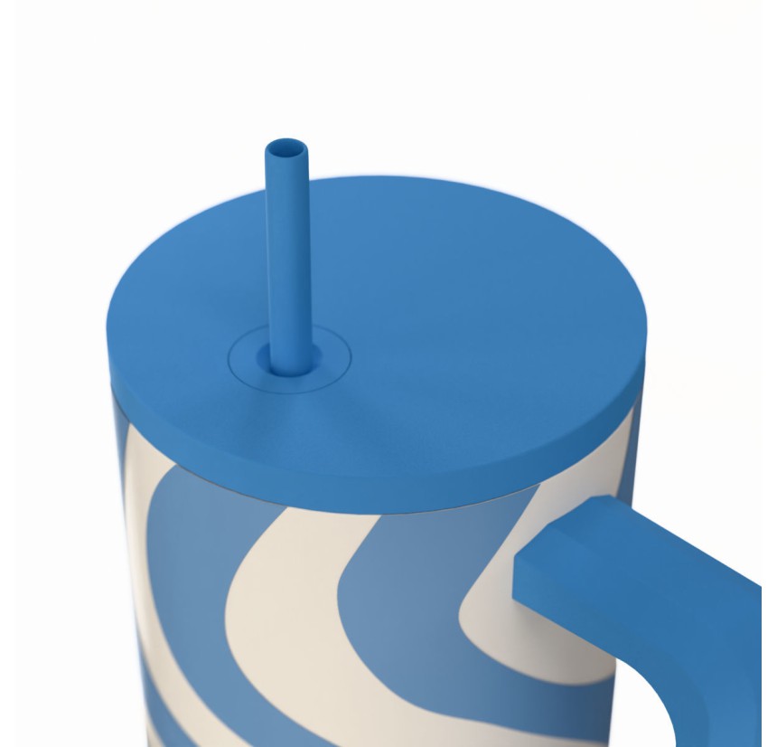 Θερμός Straw Tumbler XL 900ml Estia Save The Aegean Ocean Waves 01-41571 Θερμός Straw Tumbler XL 900ml Estia Save The Aegean Ocean Waves 01-41571