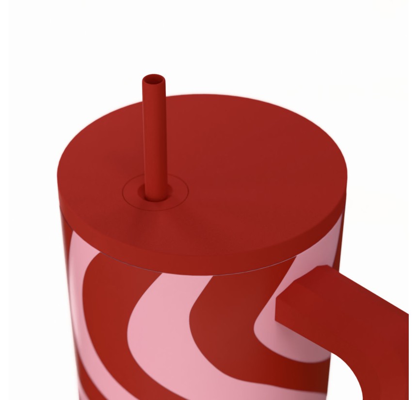 Θερμός Straw Tumbler XL 900ml Estia Save The Aegean Coral Waves 01-41588 Θερμός Straw Tumbler XL 900ml Estia Save The Aegean Coral Waves 01-41588