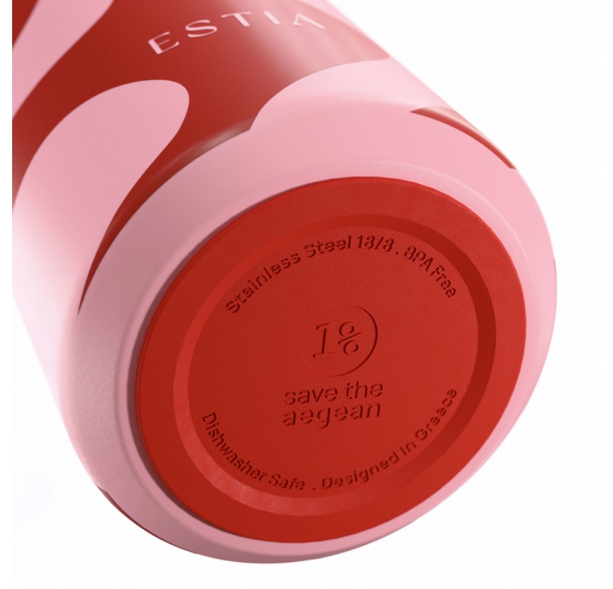 Μπουκάλι Θερμός Flow 500ml Estia Save The Aegean Coral Waves 01-42158 Μπουκάλι Θερμός Flow 500ml Estia Save The Aegean Coral Waves 01-42158