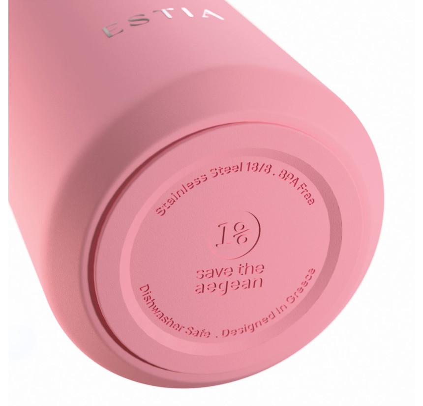 Μπουκάλι Θερμός Flow 800ml Estia Save The Aegean Rose 01-43186 Μπουκάλι Θερμός Flow 800ml Estia Save The Aegean Rose 01-43186