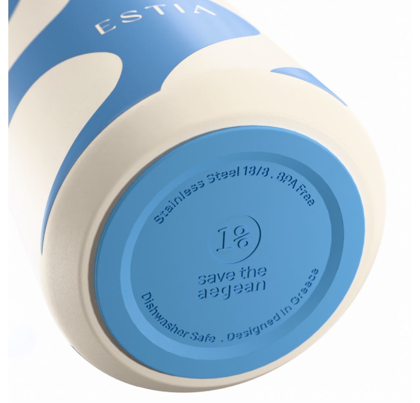 Ποτήρι Θερμός Lens 360ml Estia Save The Aegean Ocean Waves 01-43032