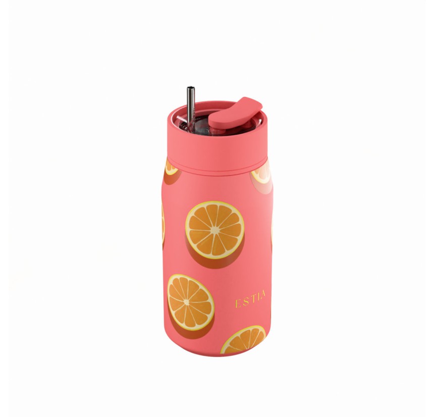 Ποτήρι Θερμός Lens 360ml Estia Save The Aegean Orange Pop 01-43056 Ποτήρι Θερμός Lens 360ml Estia Save The Aegean Orange Pop 01-43056