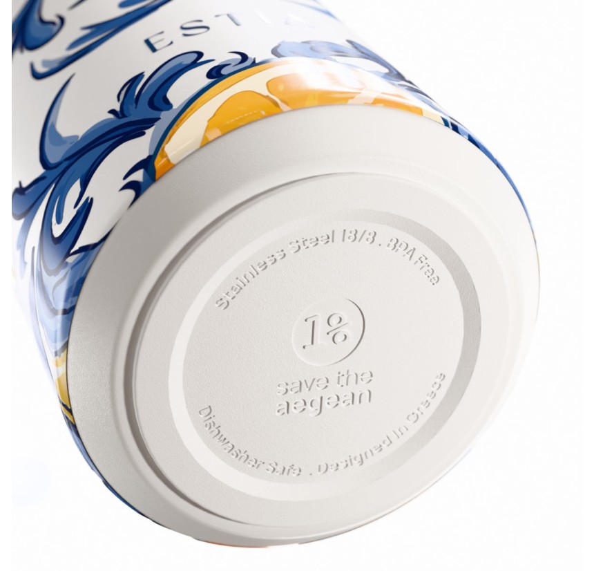 Μπουκάλι Θερμός Flow 500ml Estia Save The Aegean Amalfi Coast 01-42004 Μπουκάλι Θερμός Flow 500ml Estia Save The Aegean Amalfi Coast 01-42004
